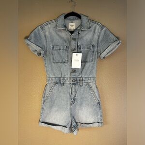 NWT Hidden Denim Romper